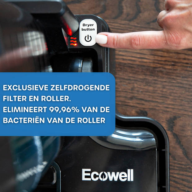 Ecowell LULU Quick Clean nat-droogzuiger met dweilfunctie