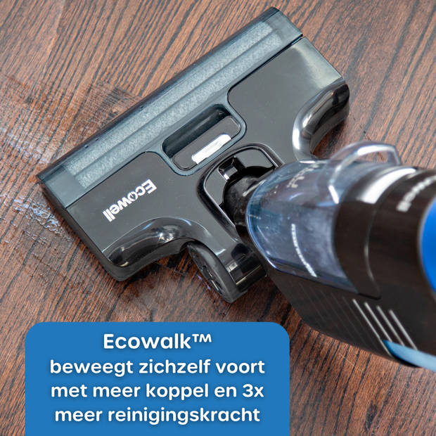 Ecowell LULU Quick Clean nat-droogzuiger met dweilfunctie