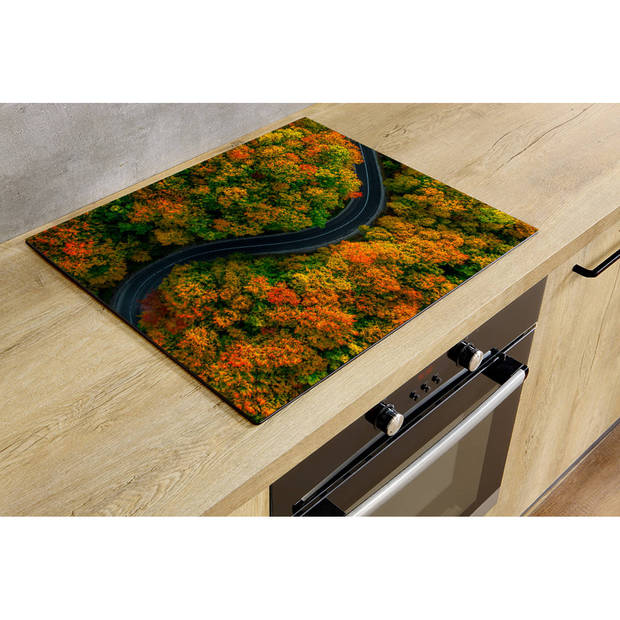 Inductiebeschermer - Autumn Road - 95x55 cm