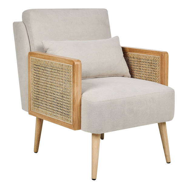 Beliani ORUM - Fauteuil-Beige-Polyester