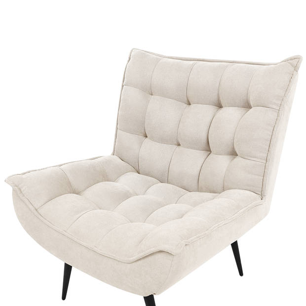 Beliani ALVESTA - Fauteuil-Beige-Polyester