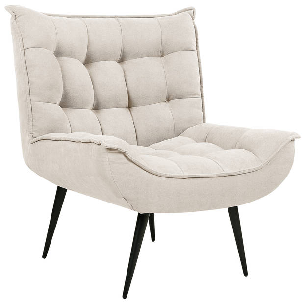 Beliani ALVESTA - Fauteuil-Beige-Polyester