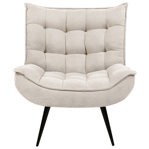 Beliani ALVESTA - Fauteuil-Beige-Polyester