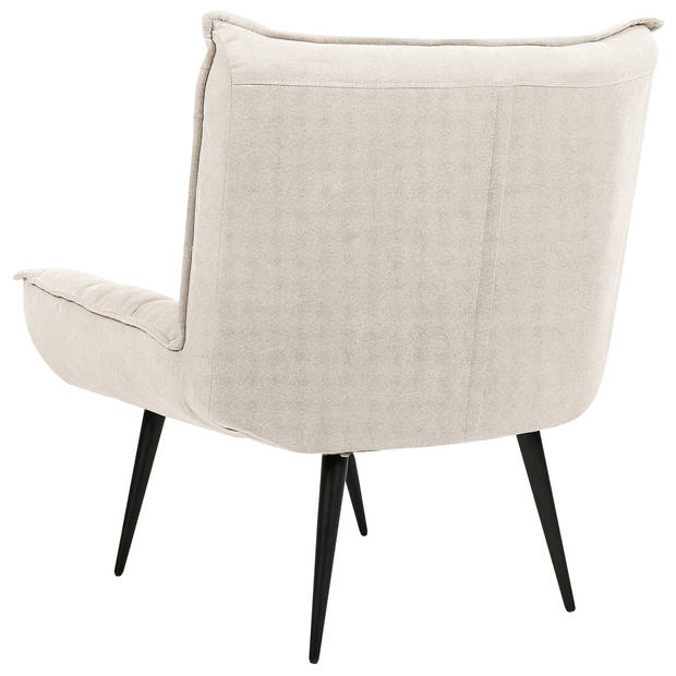 Beliani ALVESTA - Fauteuil-Beige-Polyester