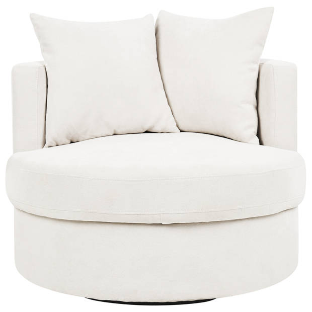 Beliani DALBY - Fauteuil-Beige-Polyester