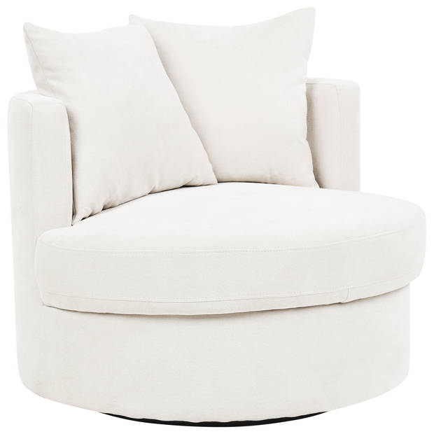 Beliani DALBY - Fauteuil-Beige-Polyester