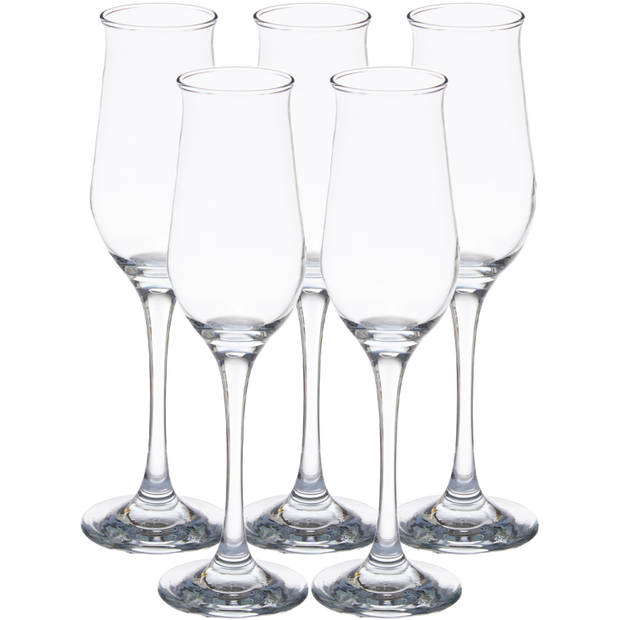 Pasabahce Prosecco/Champagneglazen - glas - set 18x stuks - 190 ml - Champagneglazen