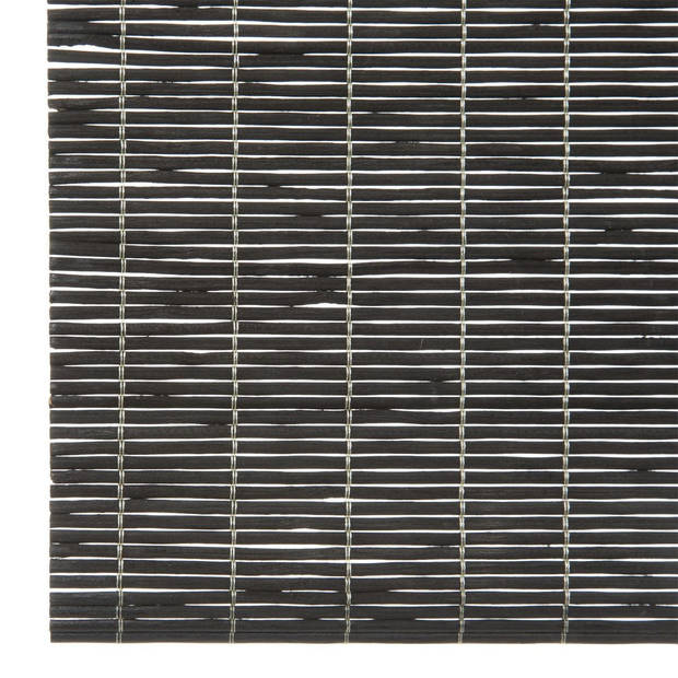 Set van 4x stuks placemats zwart bamboe 45 x 30 cm - Placemats