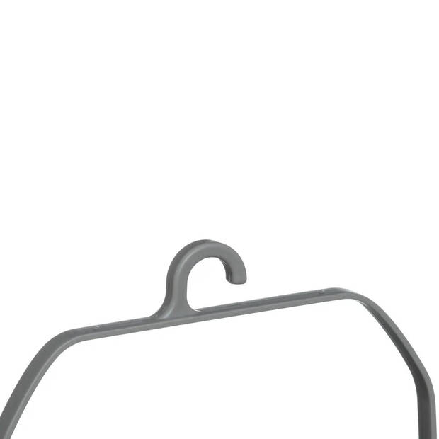 5Five Wasknijpers ophang mandje/bakje - 22 x 13 x 17 cm - antraciet grijs - kunststof - knijperszakken