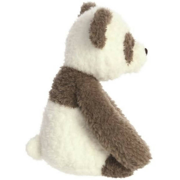 Aurora Eco Nation Pluche knuffeldier panda beer - grijs/wit - 27 cm - bosdieren thema - Knuffeldier