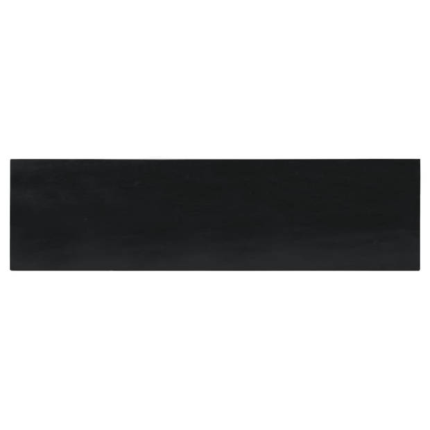 vidaXL Wandtafel 110x30x75 cm massief mahoniehout zwart
