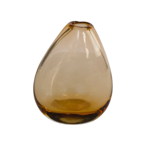Home Delight Vaas 'Yara' Glas, 15.5cm hoog, bruin