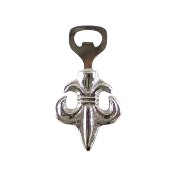 Mars & More Flessenopener 'Fleur de Lis' Zilver, metaal