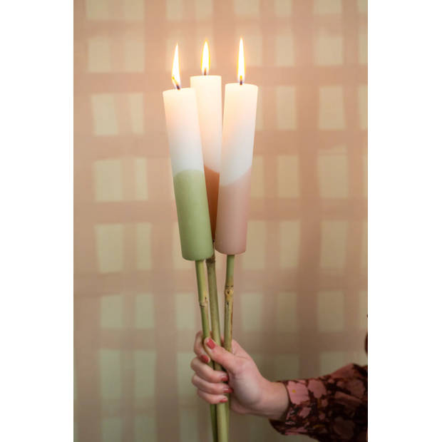 Rustik Lys Tuinfakkel 'Half Dipped' Blossom, Ø 3.8 x 20cm, 10 branduren
