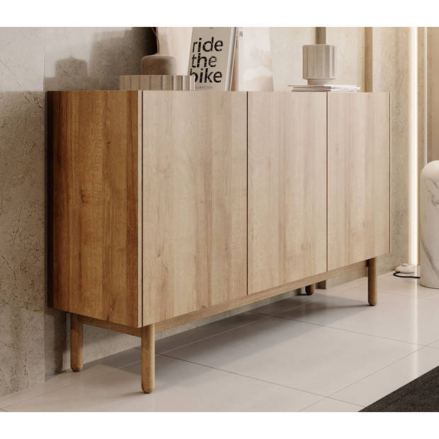 Meubella Dressoir Cayenne - Eiken - 144 cm - Hoog