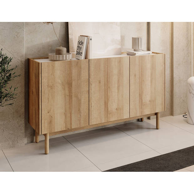 Meubella Dressoir Cayenne - Eiken - 144 cm - Hoog