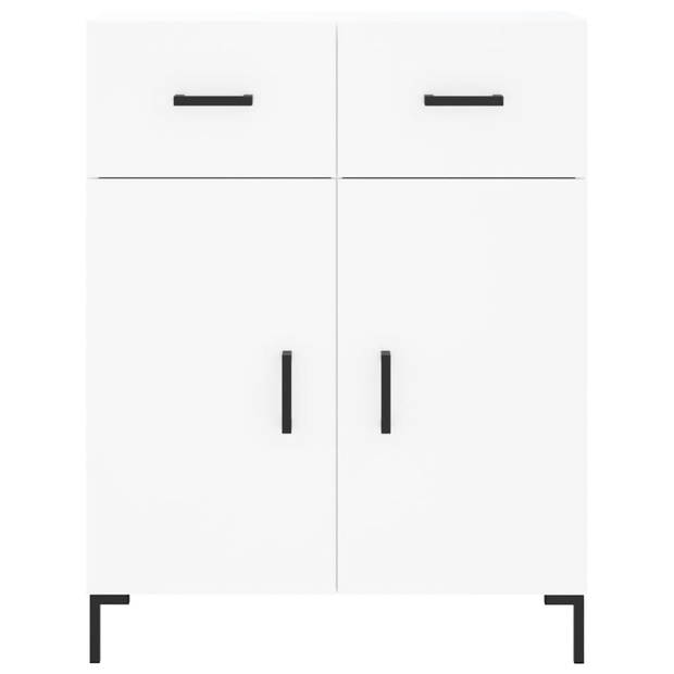 vidaXL Hoge kast 69,5x34x180 cm bewerkt hout wit