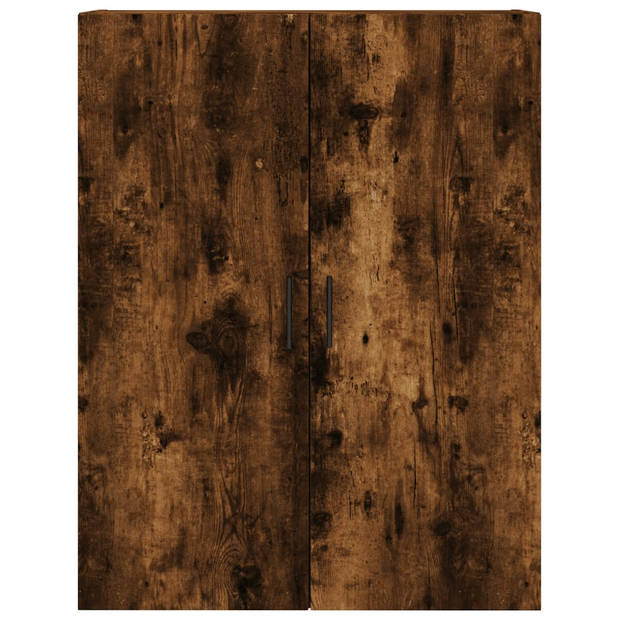 vidaXL Hoge kast 69,5x34x180 cm bewerkt hout gerookt eikenkleurig