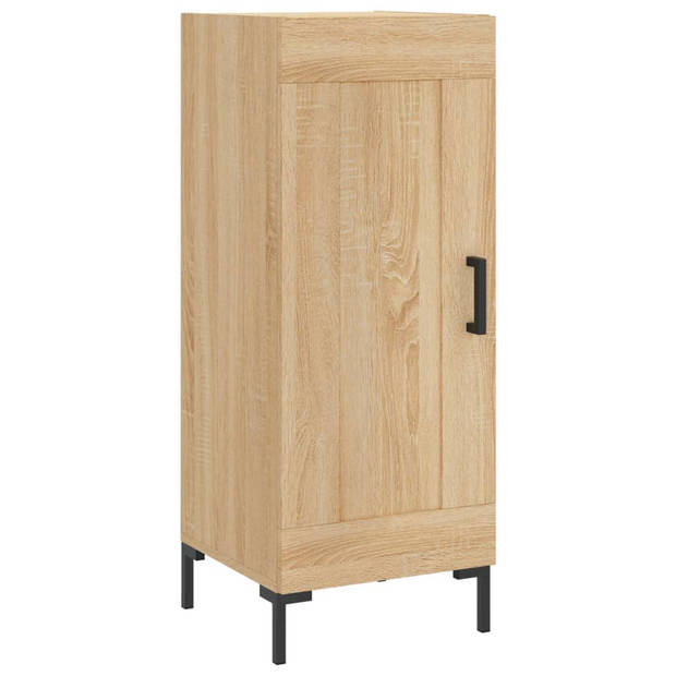 vidaXL Hoge kast 34,5x34x180 cm bewerkt hout sonoma eikenkleurig