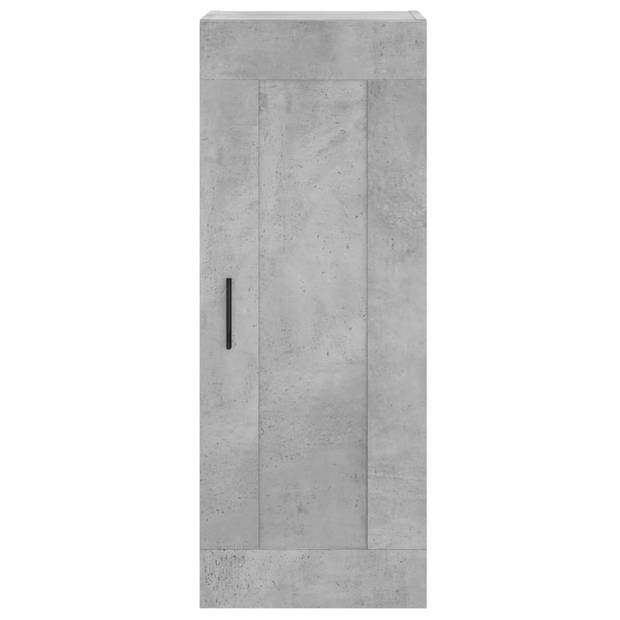 vidaXL Hoge kast 34,5x34x180 cm bewerkt hout betongrijs