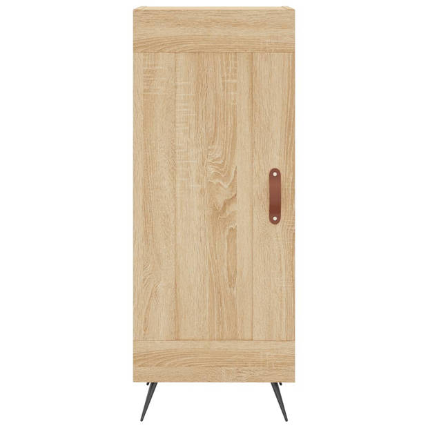 vidaXL Hoge kast 34,5x34x180 cm bewerkt hout sonoma eikenkleurig