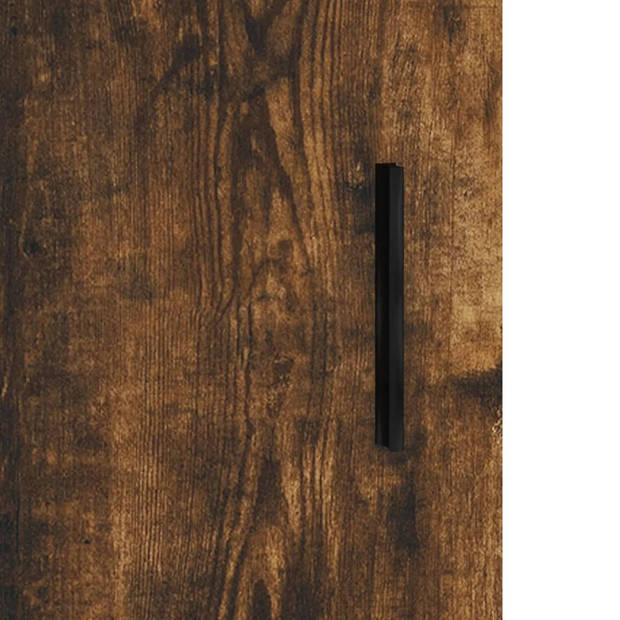 vidaXL Hoge kast 69,5x31x115 cm bewerkt hout gerookt eikenkleurig