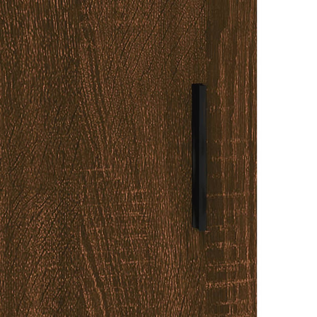 The Living Store Dressoir - Bruineiken - 34.5 x 34 x 90 cm - Duurzaam bewerkt hout en metaal