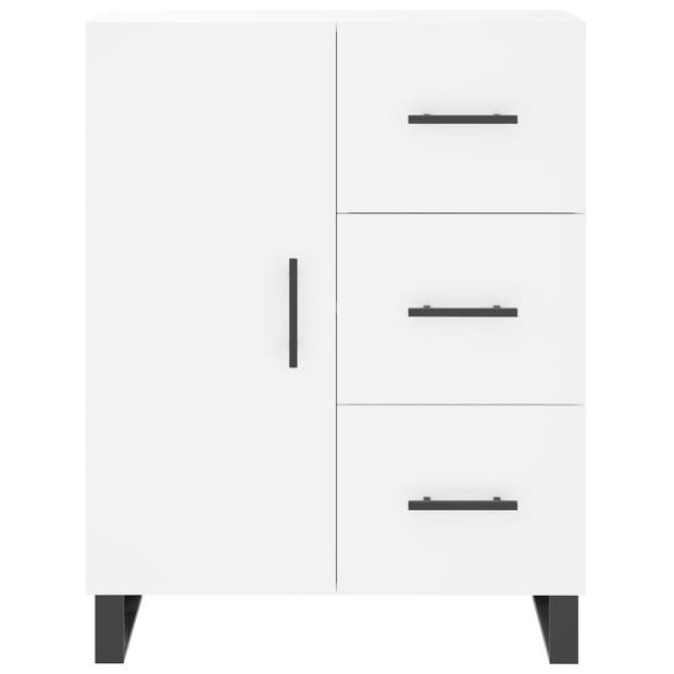 The Living Store Dressoir - Klassiek Wit - 69.5 x 34 x 90 cm