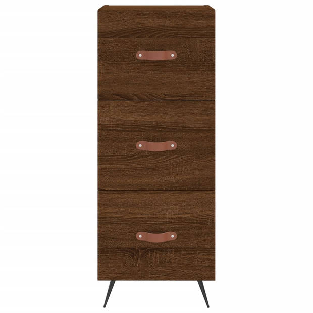 The Living Store Dressoir - moderne - bijzetkast - 34.5 x 34 x 90 cm - ken- bruineiken