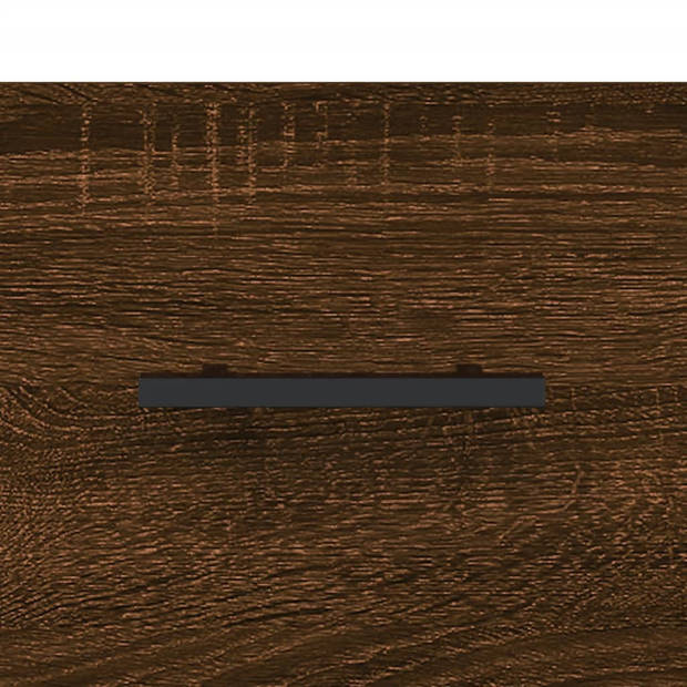 vidaXL Nachtkastje 40x40x66 cm bewerkt hout bruin eikenkleur