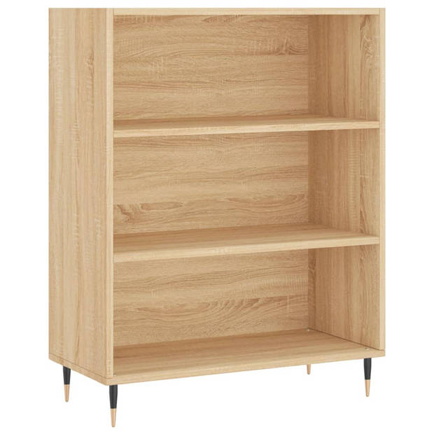 The Living Store Boekenkast Sonoma eiken - 69.5 x 32.5 x 90 cm - 3 schappen