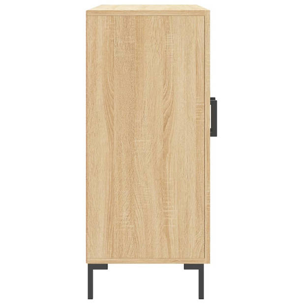 vidaXL Dressoir 90x34x80 cm bewerkt hout sonoma eikenkleurig