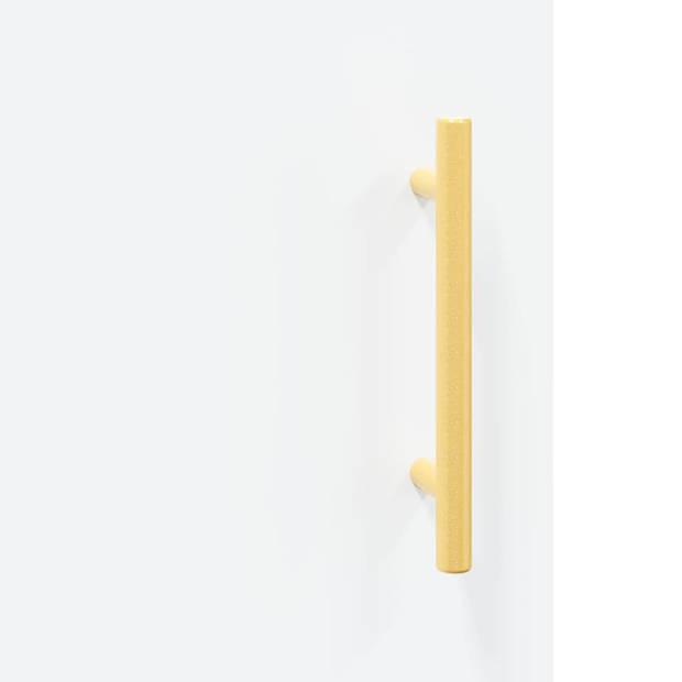 The Living Store Dressoir - Classic White - 69.5 x 34 x 90 cm - Durable Wood - Metal