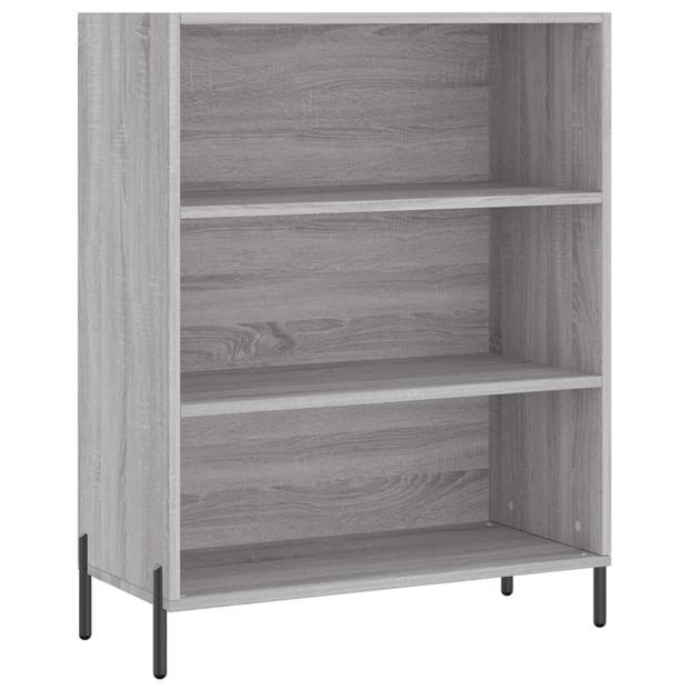 vidaXL Hoge kast 69,5x32,5x180 cm bewerkt hout grijs sonoma eikenkleur