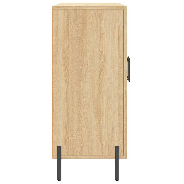 vidaXL Dressoir 90x34x80 cm bewerkt hout sonoma eikenkleurig