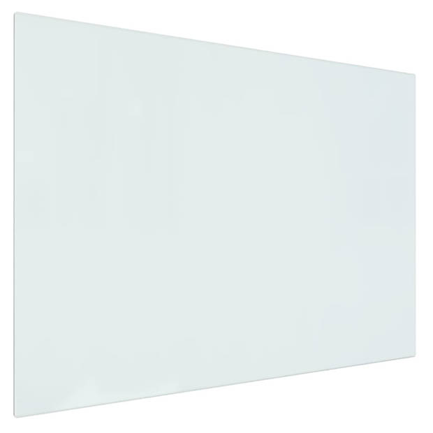 vidaXL Glasplaat openhaard rechthoekig 80x60 cm