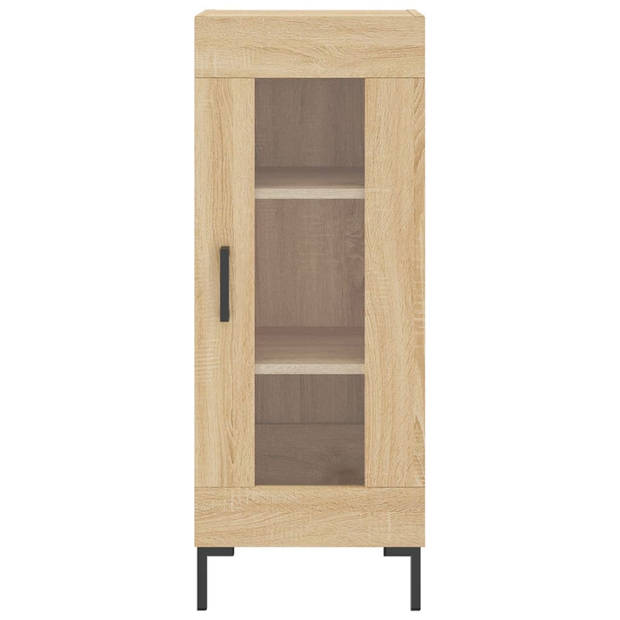 vidaXL Hoge kast 34,5x34x180 cm bewerkt hout sonoma eikenkleurig