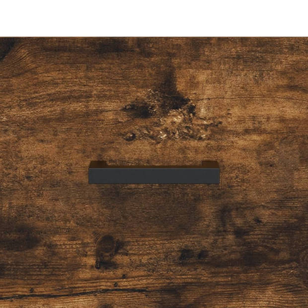 The Living Store Schoenenkast - Smoked Oak - 30 x 35 x 105 cm - Duurzaam hout - Voldoende opbergruimte