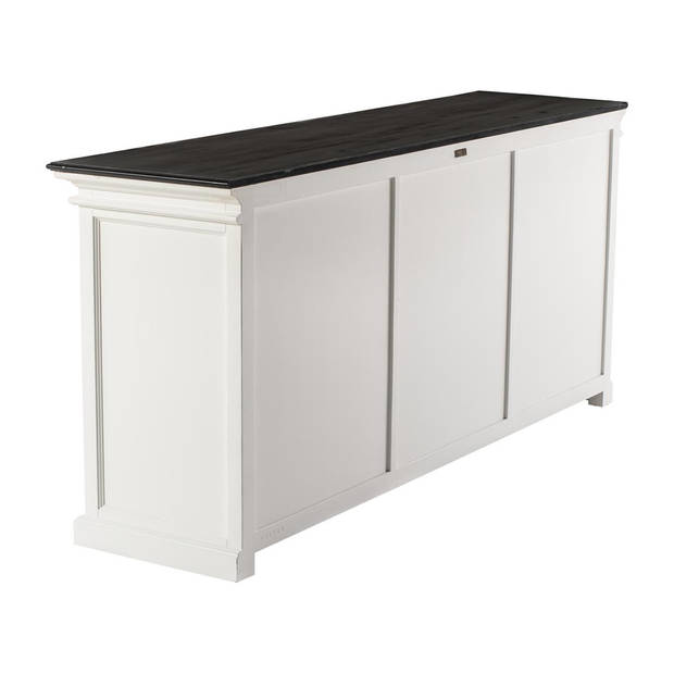 HalifaxContrast dressoir 6 deuren wit, zwart.