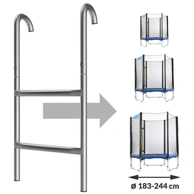 Trampolineladder, trampoline trapje, 66 x 30 cm