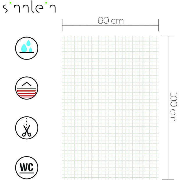 Sinnlein- Antislipmat 60 x 100 cm, tapijtonderlegger, tapijtstopper, tapijtonderlegger op maat te snijden, antislip e...