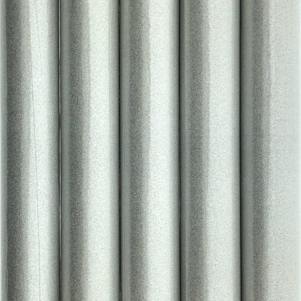 Zilverkleurig cadeaupapier met glitter - 150 x 55 cm - 5 Rollen