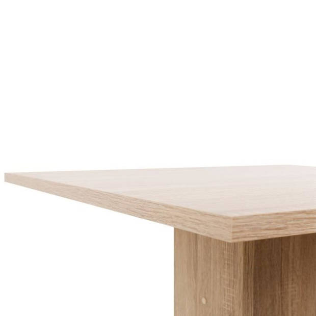 Eettafel voor 2 tot 4 personen - Vierkant - Klassiek - Eiken decor - GUSTAVE - L 80 x W 80 cm