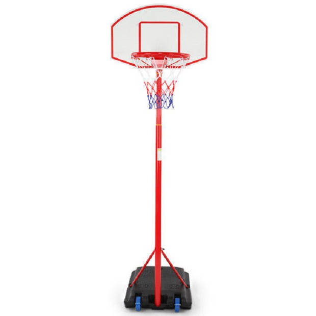 In hoogte verstelbare basketbalring, verrijdbare basketbalring, mobiele basketbalring, basketbalring, basketbal