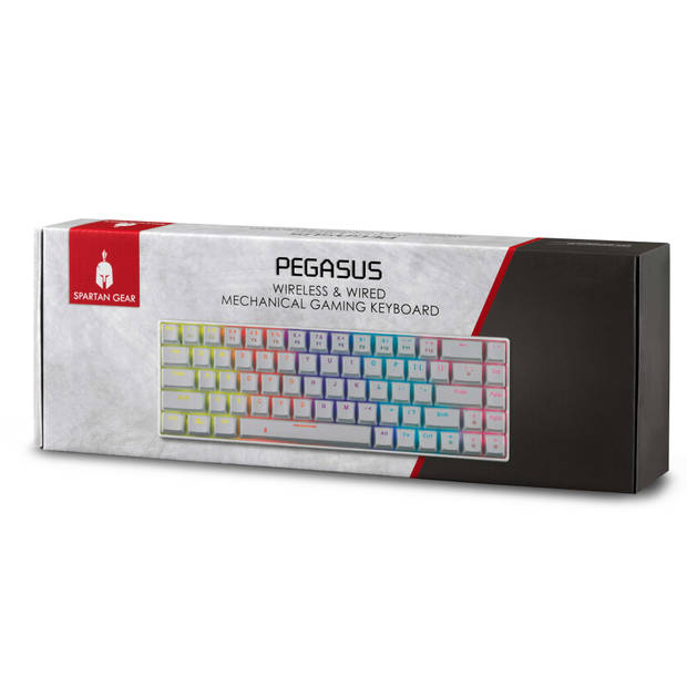 Pegasus bedraad & draadloos 68 keys Mechanical Gaming Keyboard Wit