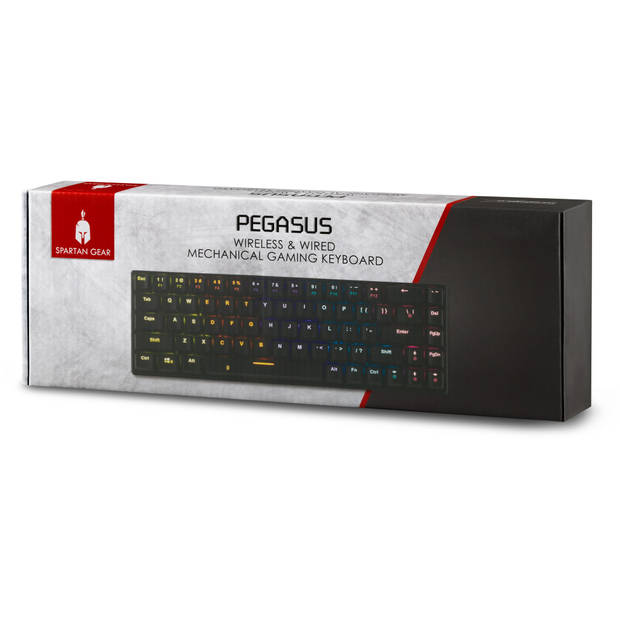 Pegasus bedraad & draadloos 68 keys Mechanical Gaming Keyboard Zwart
