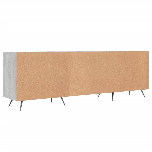 The Living Store TV-meubel - Sonoma Eiken - 150 x 30 x 50 cm - Bewerkt hout en ijzer