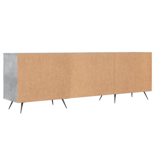 vidaXL Tv-meubel 150x30x50 cm bewerkt hout betongrijs