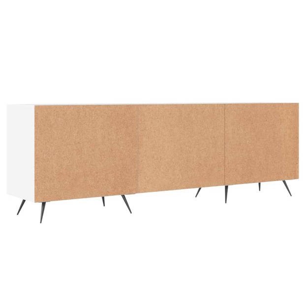 vidaXL Tv-meubel 150x30x50 cm bewerkt hout wit