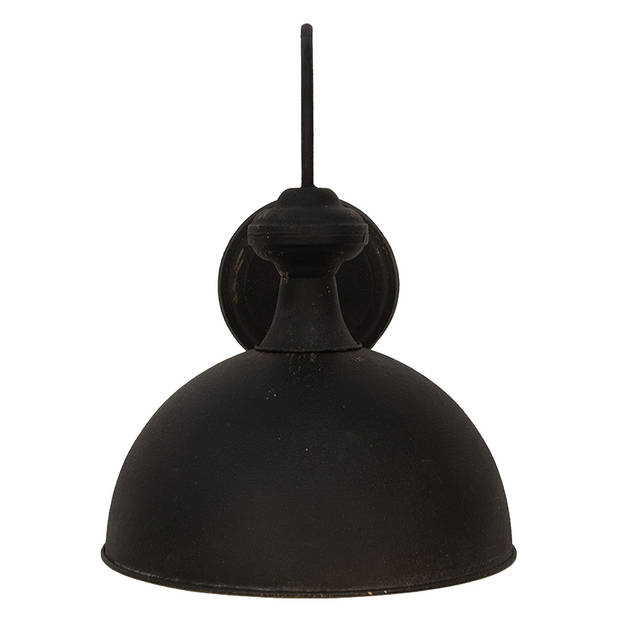 Clayre & Eef Wandlamp 44x35x44 cm Zwart Ijzer Muurlamp Zwart Muurlamp